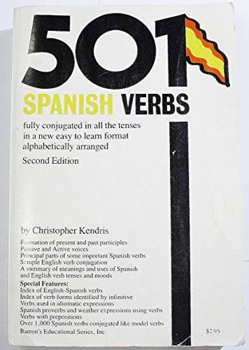 501 Spanish Verbs fully conjugated in all the tenses – Paperback – ACCEPTABLE