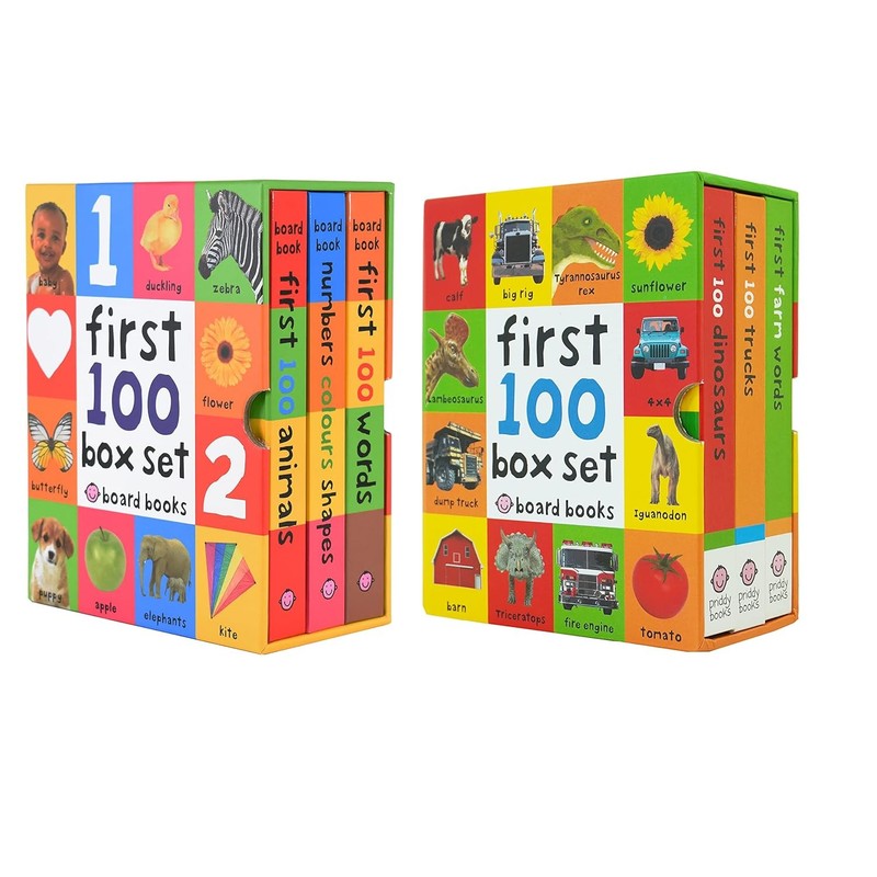 First 100 series 6 Books Children Collection Box Set Roger Priddy Colors, Shapes