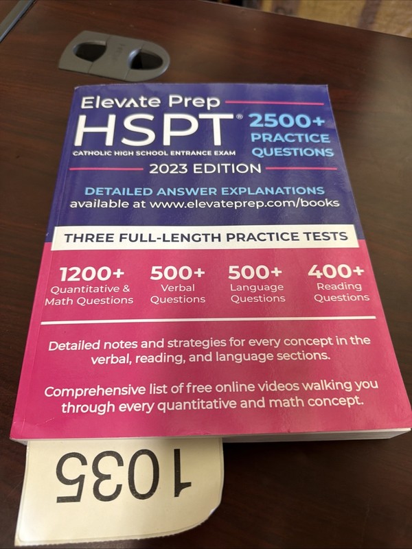 HSPT: Catholic High School Entrance Exam 2500+ Practice Questions 2023 Edition