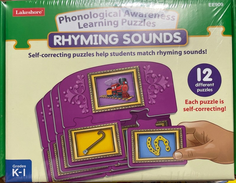 Lakeshore Learning Puzzles #Phonological Awareness Rhyming Sounds *NEW SEALED!
