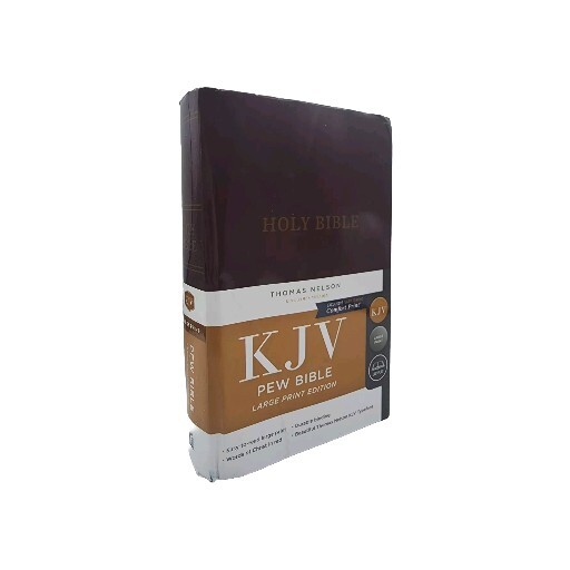 KJV, Pew Bible, Large Print, Hardcover, Burgundy, Red Letter Edition Hardcover
