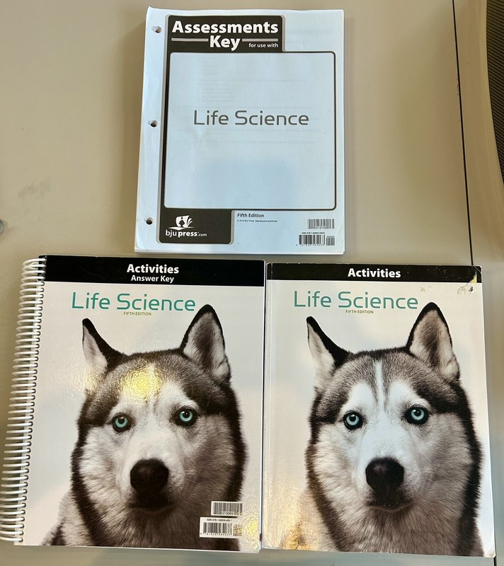 BJU Life Science lab manual, test key and manual key 5th edition gallery
