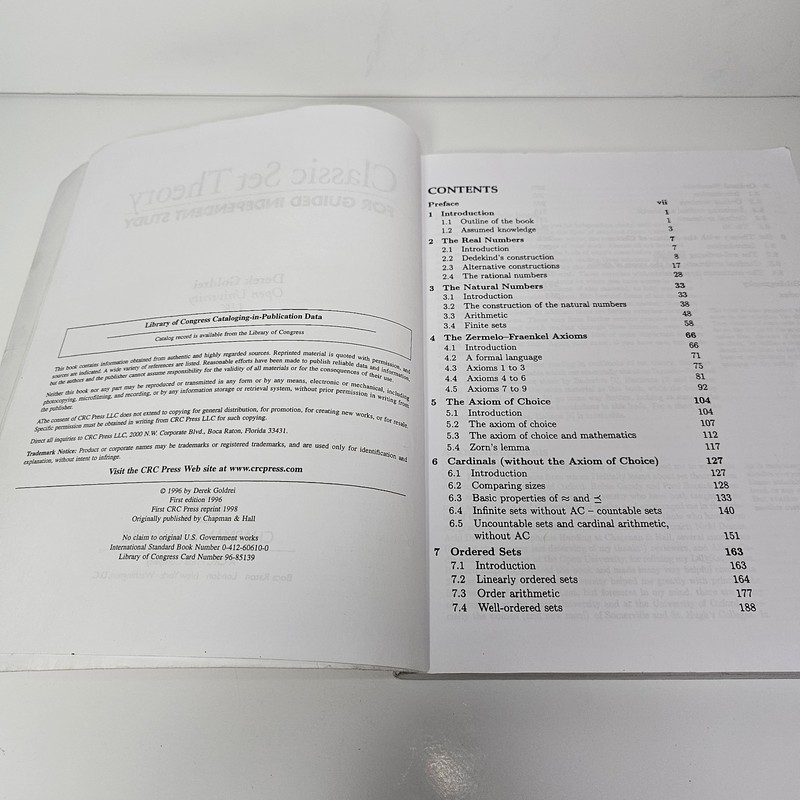 Classic Set Theory : For Guided Independent Study Goldrei Paperback Chapman/Hall gallery