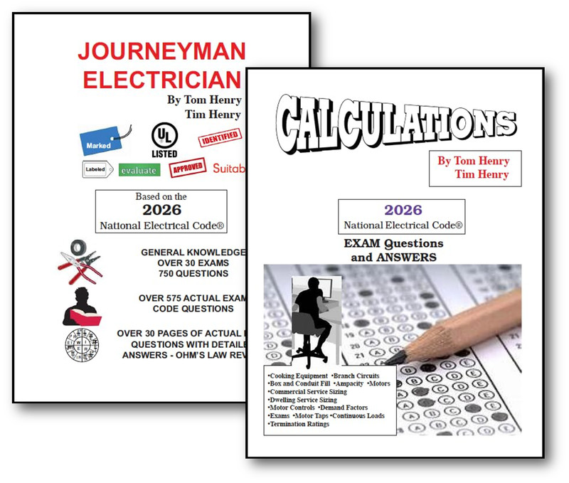 2026 Journeyman Electrician and Calculations for Electrical Exam by Tom Henry