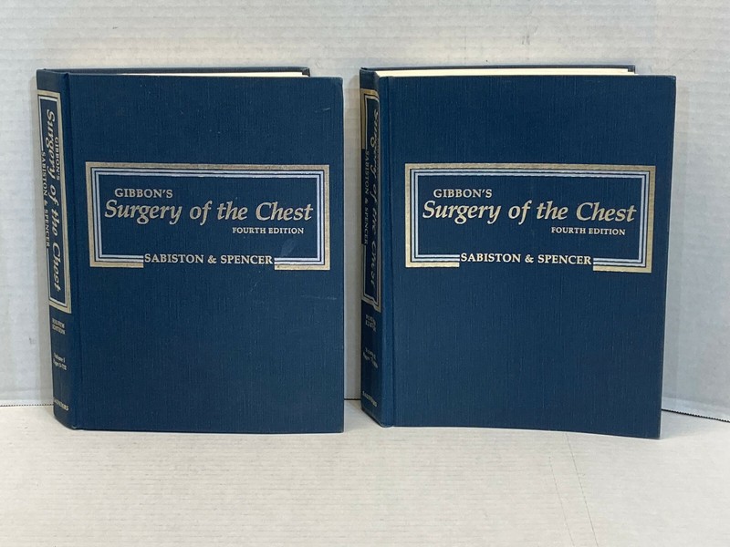 Gibbon’s Surgery Of The Chest Sabiston & Spencer 4th Edition 2 Volume Set