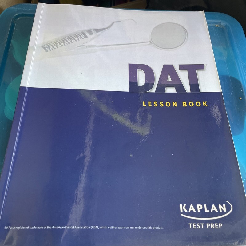 DAT Lesson Book Test Prep Dental Admissions Test 2013 Kaplan