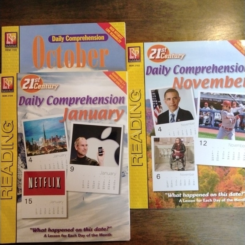 daily comprehension remedia publications November January October Daily Facts