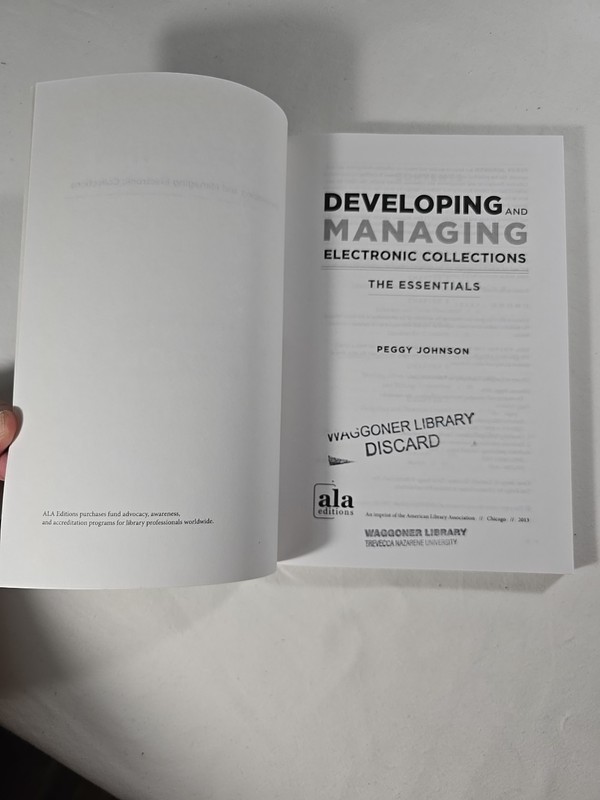 Developing and Managing Electronic Collections Peggy Johnson Paperback Book 2013 gallery