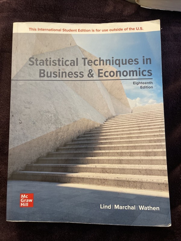 Statistical Techniques in Business and Economics by Douglas A. Lind