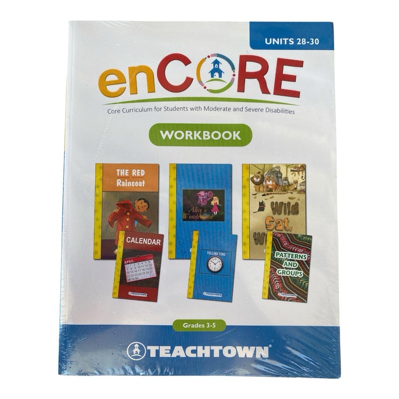 TeachTown enCORE Workbook Units 28-30 Grades 3-5 Special Education NEW
