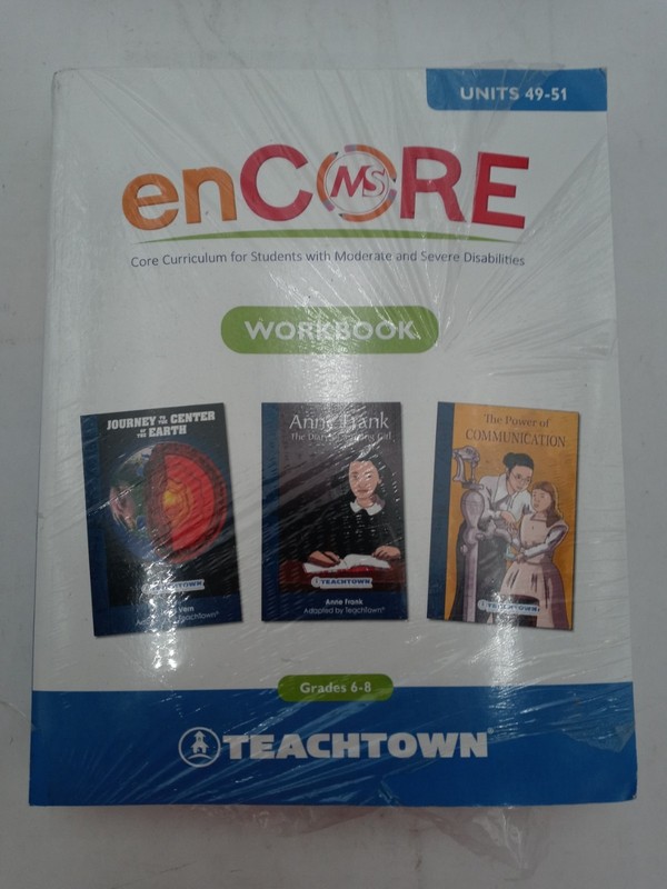 Teachtown enCore Core Curriculum for Students Workbook Gr 6-8 Units 49-51