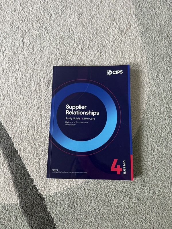 CIPS Level 4 L4M6 Supplier Relationships – Diploma in Procurement and Supply