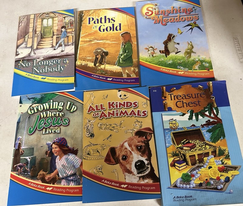 Lot of 6 ABEKA 2nd Grade student Readers 2d 2e 2f 2i 2j 2-2