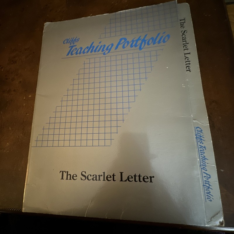 Cliffs Teaching Portfolio, The Scarlet Letter Ships Immediately Very Good