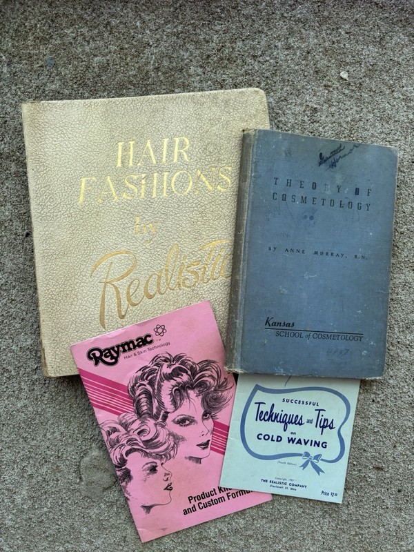 Vintage Hair Styling Books Binder Lot 4 Raymac Realistic 50s 80s Cold Waving