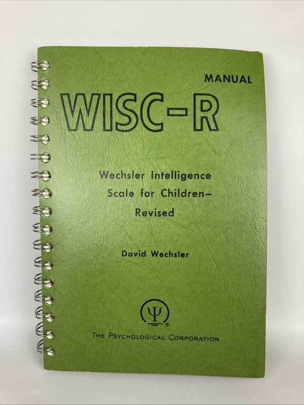 WISC-R Wechsler Intelligence Scale of Children Manual 1974