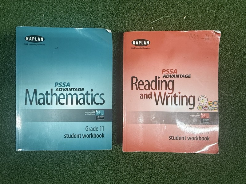 Kaplan PSSA Advantage Grade 11 Workbook Set Math + Reading & Writing (2 Books)