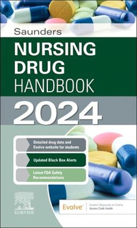 Saunders Nursing Drug Handbook 2024 Paperback Keith, Kizior, Robe