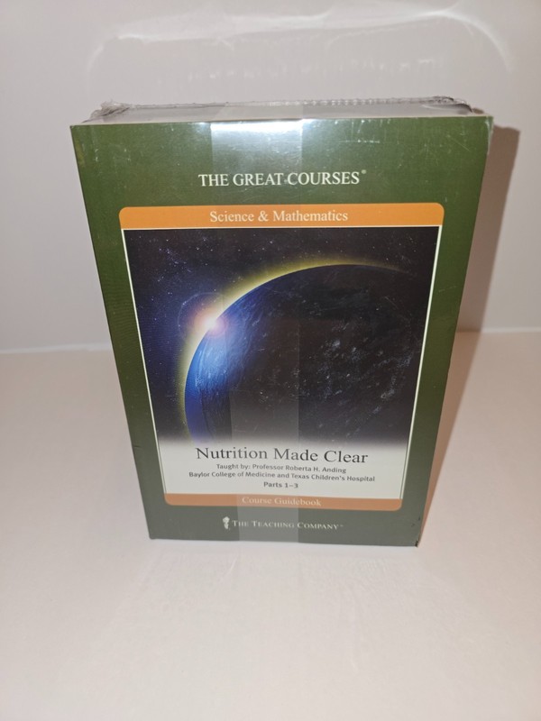 The Great Courses: Nutrition Made Clear Parts 1–3 DVD Set + Guide (New Sealed)