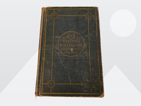 Vintage 1941 Webster’s Collegiate Dictionary Thin Paper Hardcover Fifth Edition