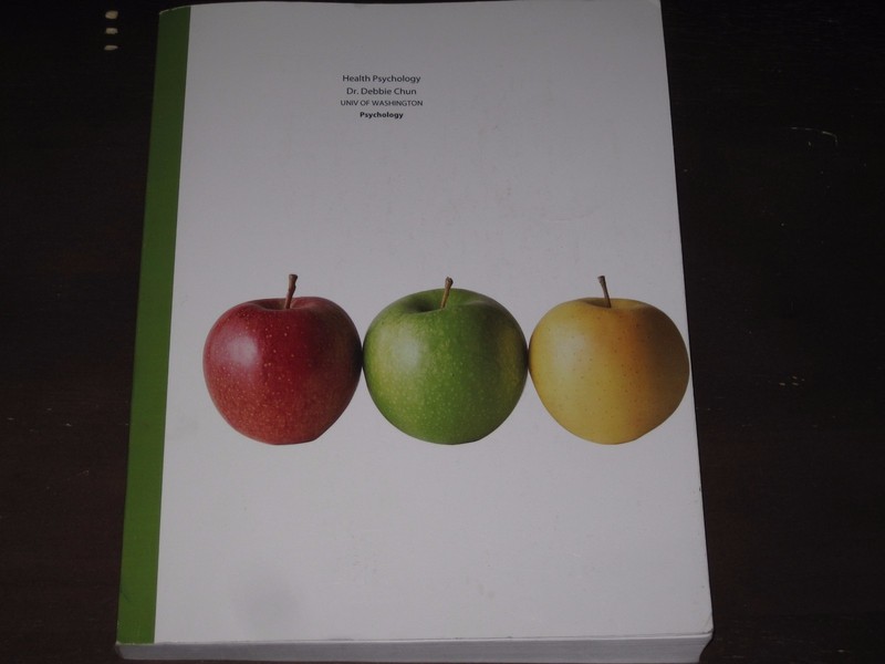 HEALTH PSYCHOLOGY (PAPERBACK, 2013) BY DR. DEBBIE CHUN, U OF W, FREE SHIPPING!!!
