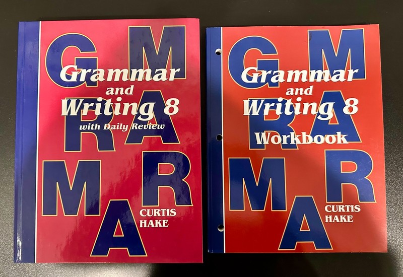 Grammar and Writing 8 with Daily Review Textbook & Workbook by Curtis Hake