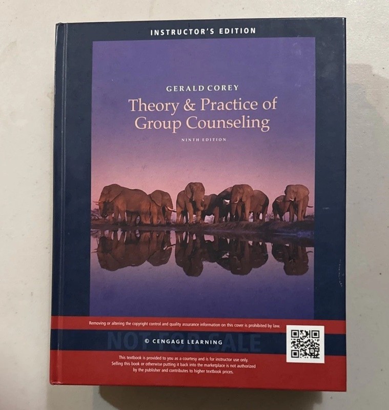 Instructor Edition: Theory and Practice of Group Counseling INSTRUCTOR’S EDITION
