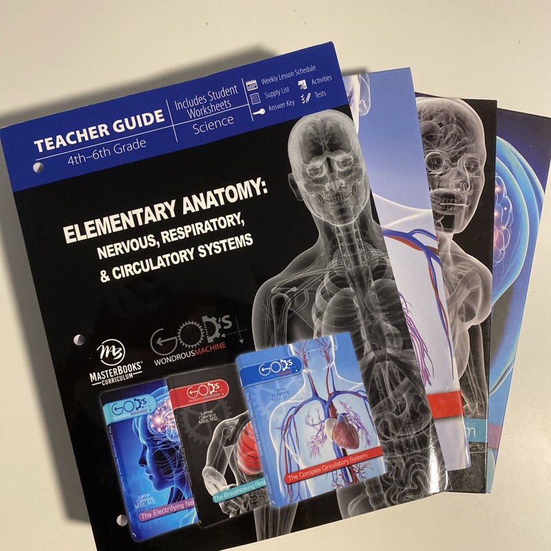 MasterBooks-Elementary Anatomy: Nervous, Respiratory Circulatory Teacher Student