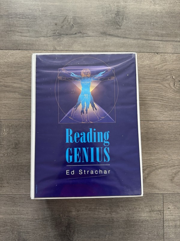 Reading Genius – Ed Strachar VHS + CD + CASSETTE TAPE + BOOKLET 1995 – COMPLETE