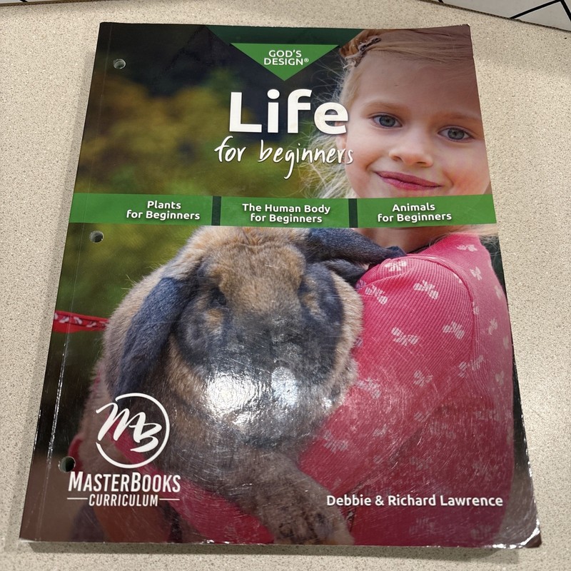 Master Books GOD'S DESIGN LIFE FOR BEGINNERS Homeschool Science Gr K-2