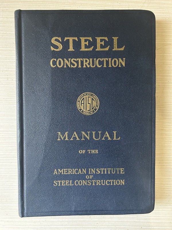Steel Construction Manual, 5th Ed, 13th Print, by American Institute of Steel…