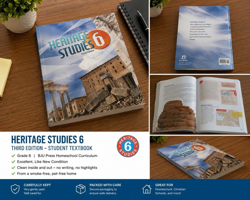 BJU Press Heritage Studies 6 Student Textbook 3rd Ed Paperback Grade 6