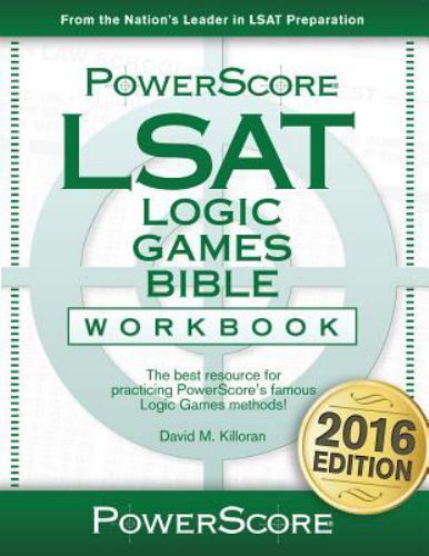 LSAT Logic Games Bible Workbook by Dave M. Killoran (2014, Trade Paperback)