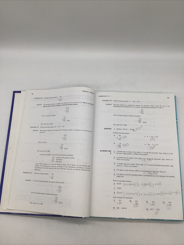 Saxon Algebra 1/2 Student, Teacher & Solution Manual (3rd Edition) Middle School gallery