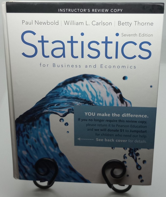 Statistics for Business and Economics – hardcover Betty M. Thorne|William L….
