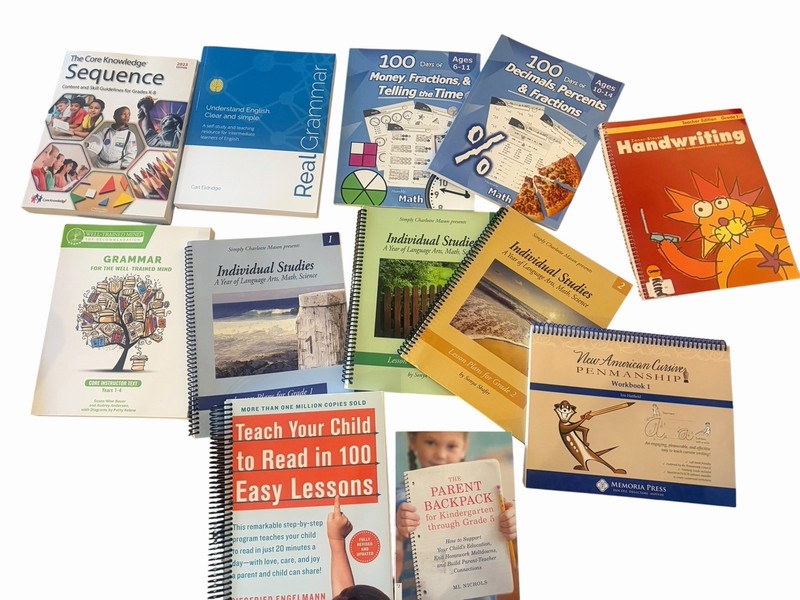 Homeschool Lot Well-Trained Mind Grammar Core Knowledge Teach Child Read