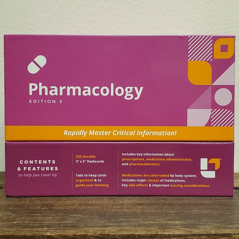 Level Up RN Pharmacology Nursing Flashcards Edition 3 Flashcards