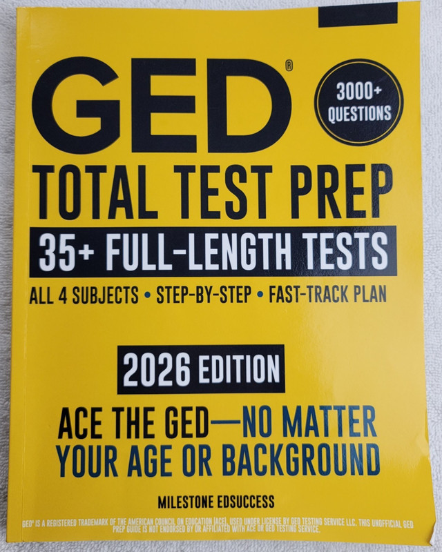 GED Total Test Prep 2026 Study Guide Milestone Edsuccess Paperback GED Exam Prep