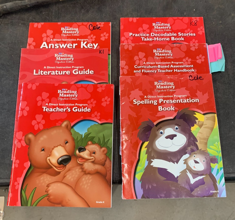 SRA Reading Mastery Signature Edition Grade K Teacher Resourse Workbooks