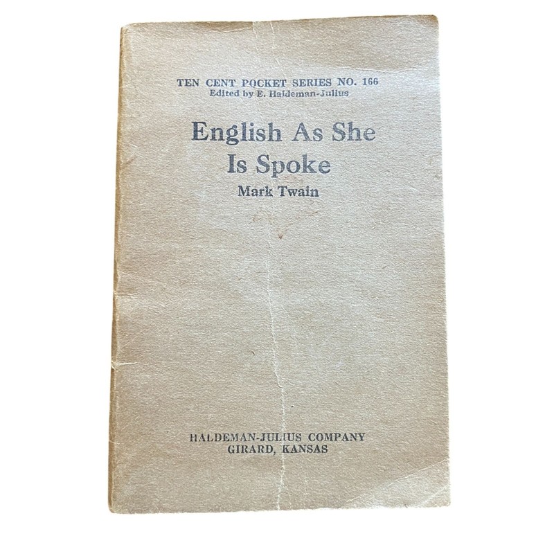 English As She Is Spoke By Mark Twain Peoples Pocket Series No. 166