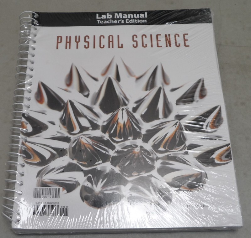 Physical Science 5th Edition Lab Manual Teacher’s Edition BJU Press