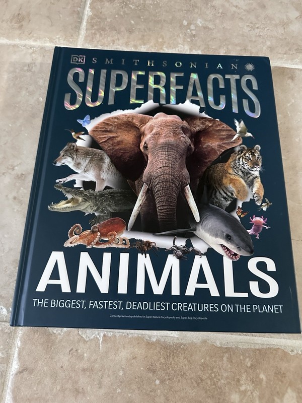 Smithsonian Superfacts Animals HC Book DK Publishing 2024 Lg Reference Decor EC