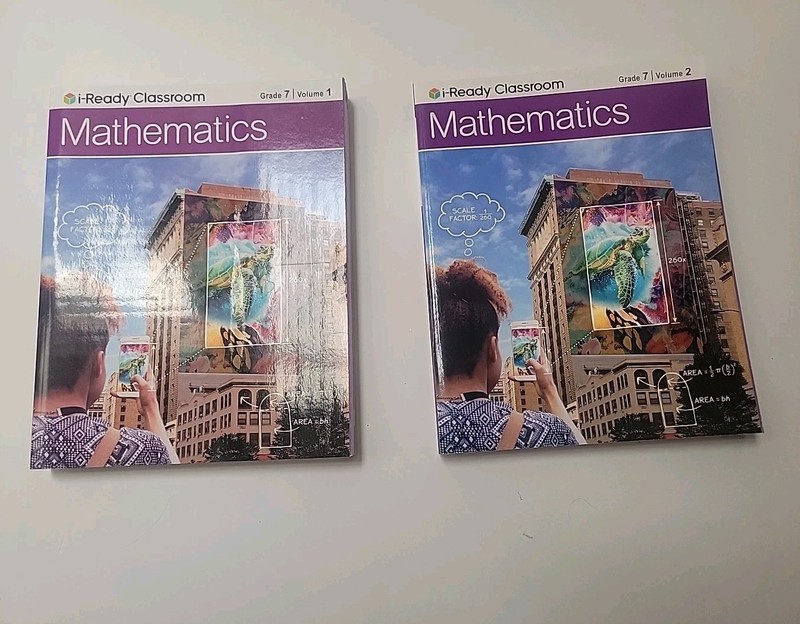 i Ready Classroom Mathematics Grade 7 Volumes 1 & 2 Student Edition Textbook Set
