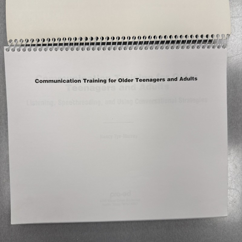 Communication Training for Older Teenagers & Adults - Listening, Speechreading gallery
