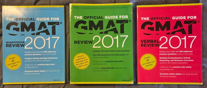 GMAT Official Guide 2017 Verbal Quantitative Review Complete 3 Book Set