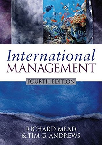 INTERNATIONAL MANAGEMENT By Richard Mead & Tim G. Andrews **Mint Condition**
