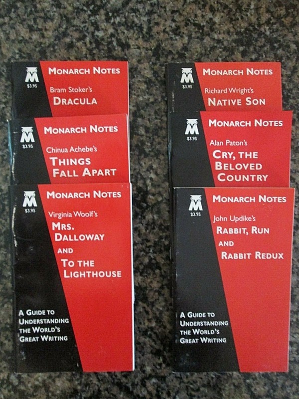 Monarch Notes – Chose One Booklet for $3.25