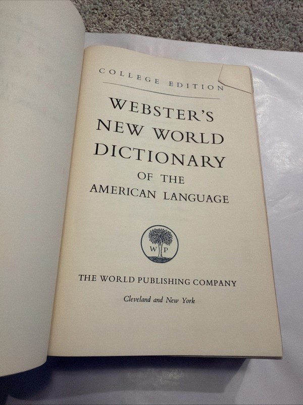1953 Webster's New World Dictionary American Language Vtg College Edition Red gallery