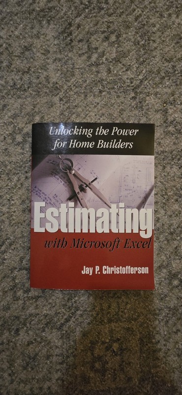 Estimating With Microsoft Excel Jay P Christofferson Construction Estimating