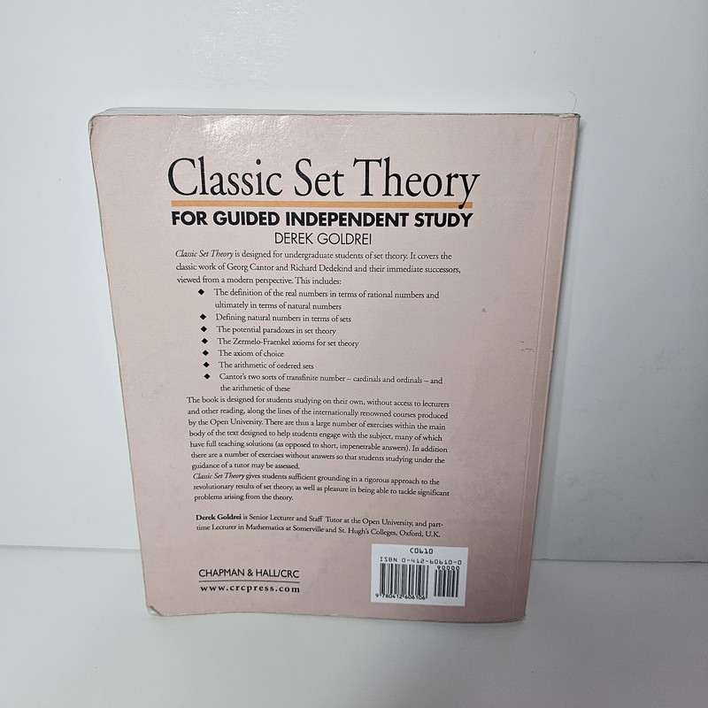 Classic Set Theory : For Guided Independent Study Goldrei Paperback Chapman/Hall gallery